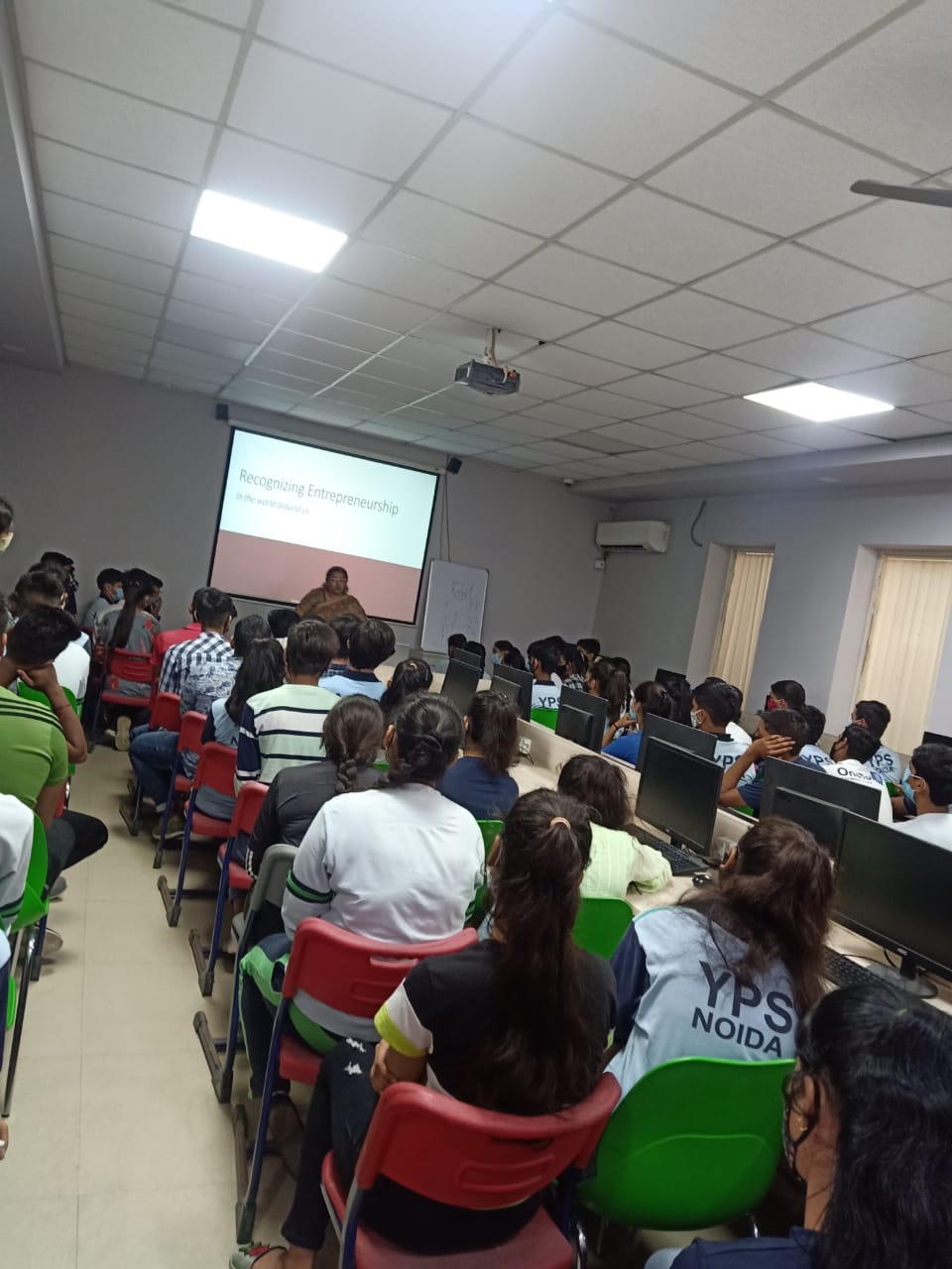 Classroom seminar audience